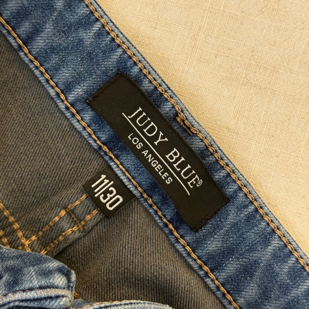 Judy Blue Los Angeles High Rise Skinny Jeans Medium Wash Blue 11/30 - Picture 4 of 9